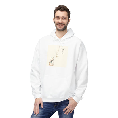 Lucky Cat Clover Illustration Hoodie | Eco-Limited