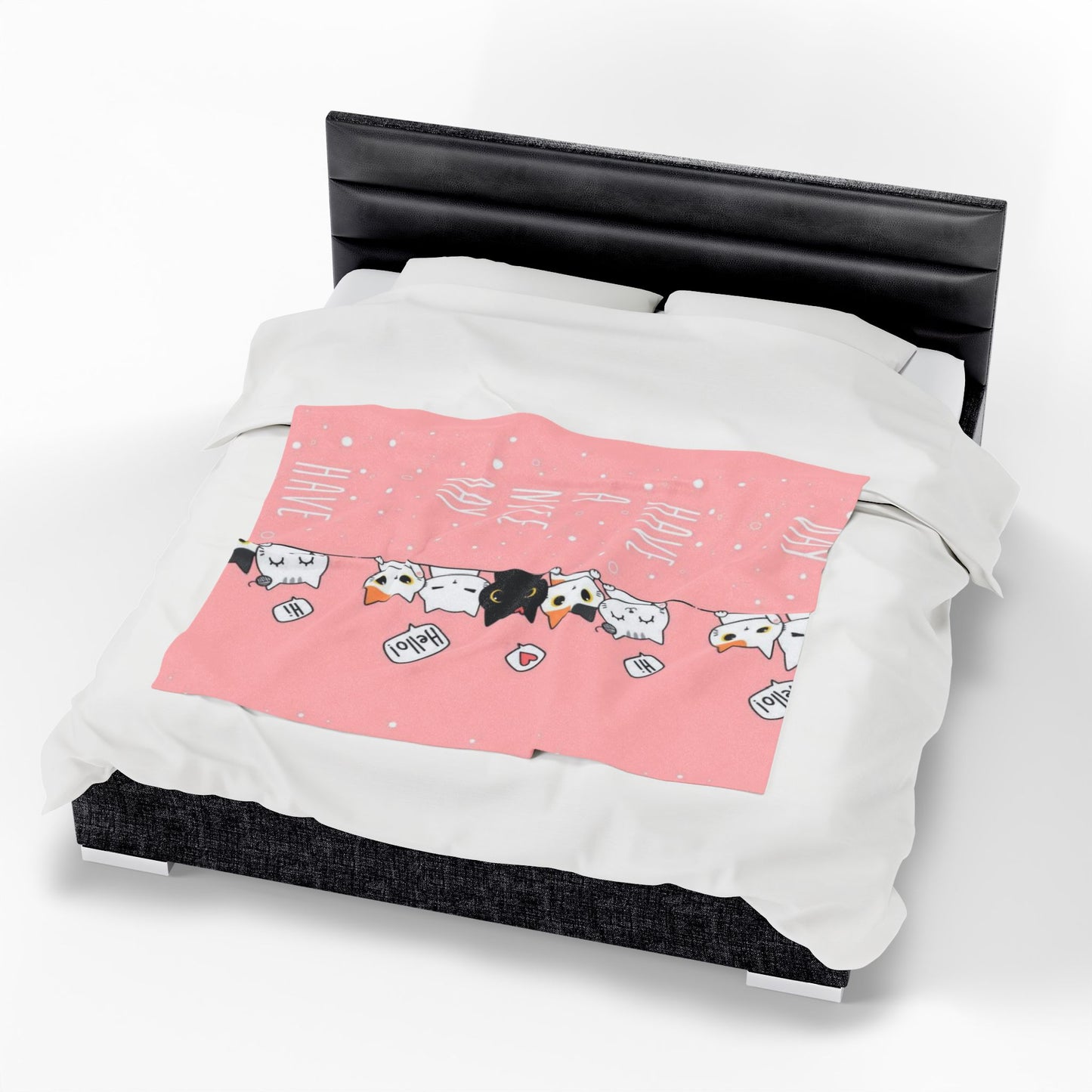 Cute Cats Velveteen Plush Blanket
