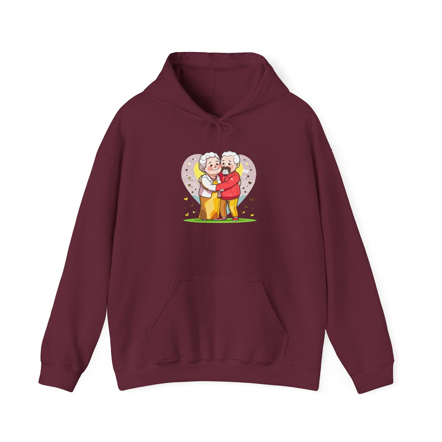 Heartwarming Elderly Couple Hoodie – Cozy Gift Style
