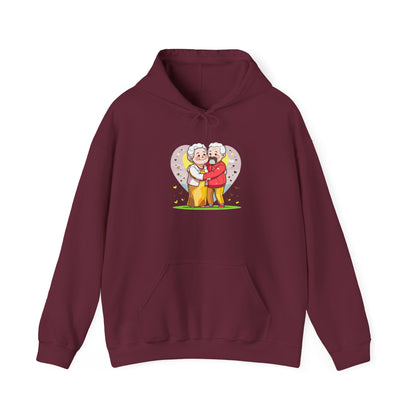 Heartwarming Elderly Couple Hoodie – Cozy Gift Style