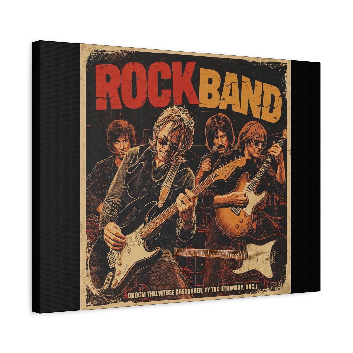 Rock Band Vintage Canvas Wall Art | Eco - Limited