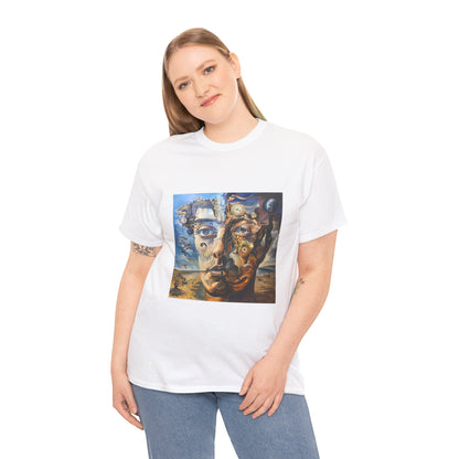 Surreal Split Mind Art T-Shirt | Eco-Limited