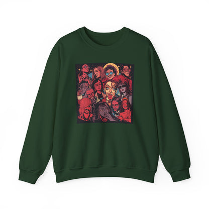 Rock Band Faces Art Sweater | Eco-Limited