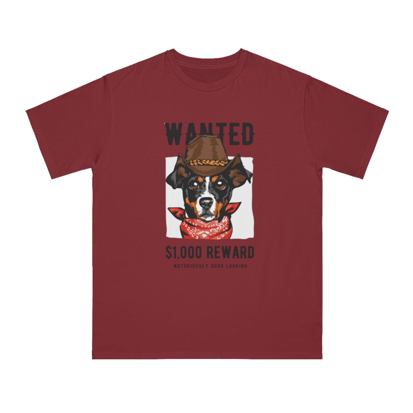 Organic Wanted Dog T-Shirt | Organic-Limited