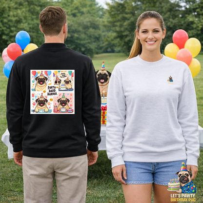 Party Hard Pug Birthday Sweater | Eco-Limited