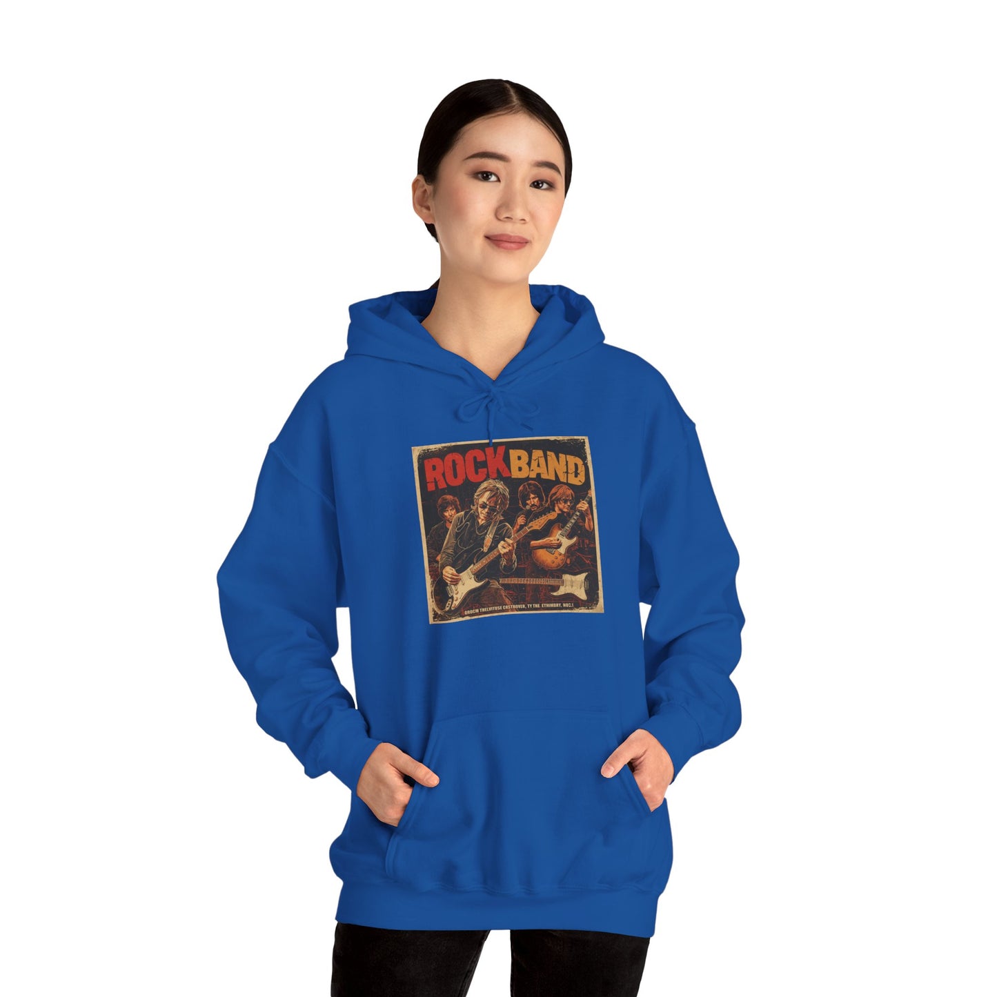 Rock Band Vintage Collage Hoodie | Eco-Limited