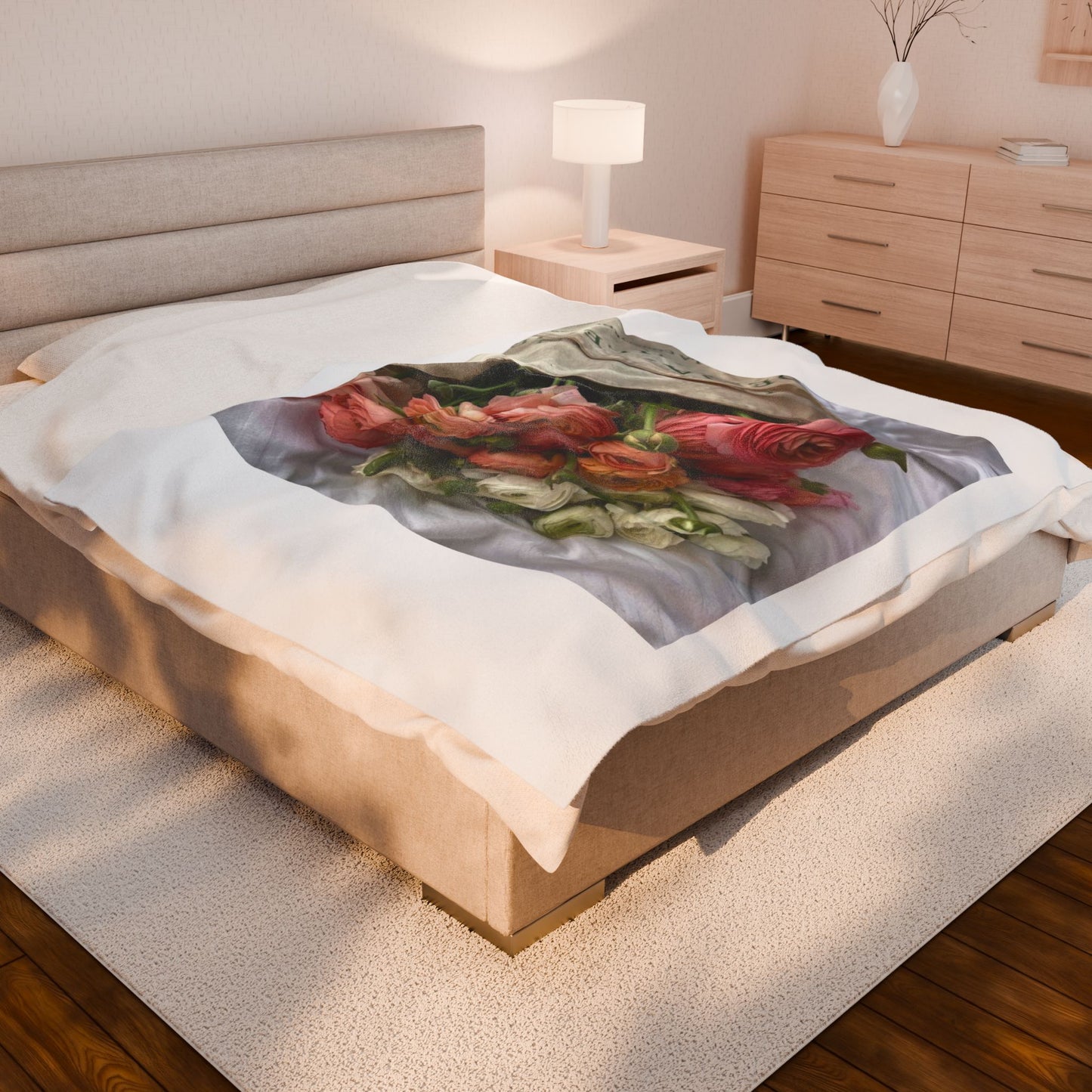 Romantic Velveteen Plush Blanket