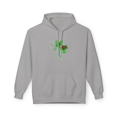 Lucky Heart Clover Watercolor Hoodie | Eco-Limited
