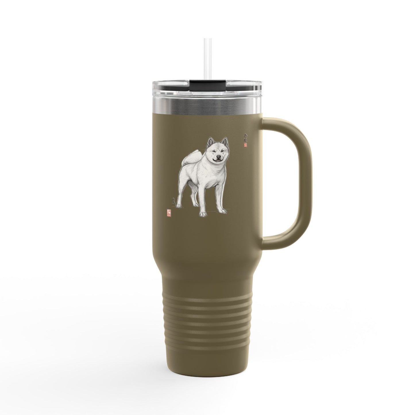 Korean Jindo Ink Illustration Insulated 100% Stainless Bottle | Eco-Limited