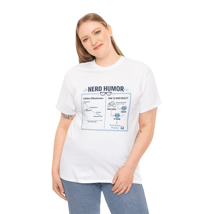 Nerd Humor Caffeine Chart T-Shirt | Eco-Limited