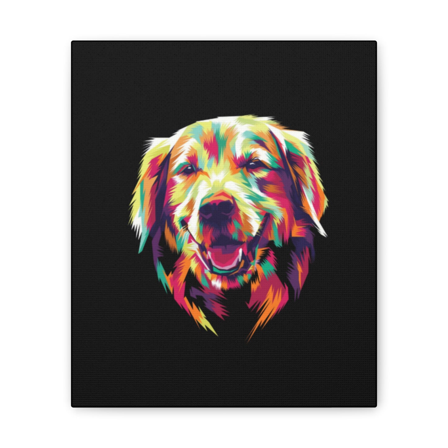 Color Burst Golden Smile Canvas | Eco-Limited