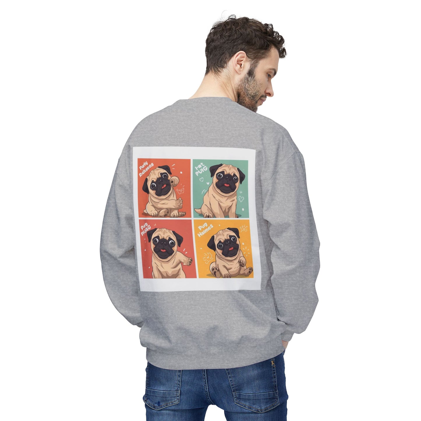 Pug Pop Art Sweatshirt | Eco Limited