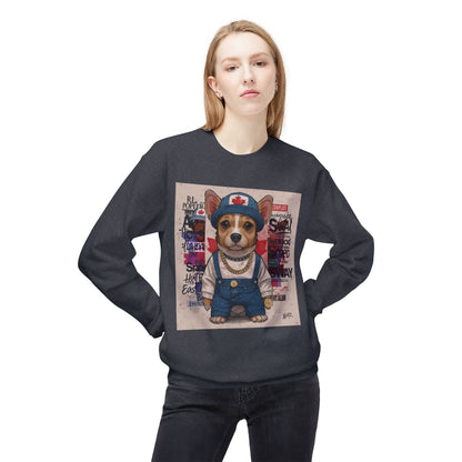 Lucky Street Pup Art Sweater | Eco-Limited