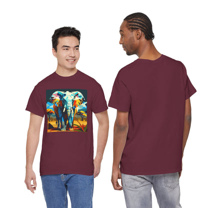 Colorful Elephant Art T-Shirt | Eco-Limited