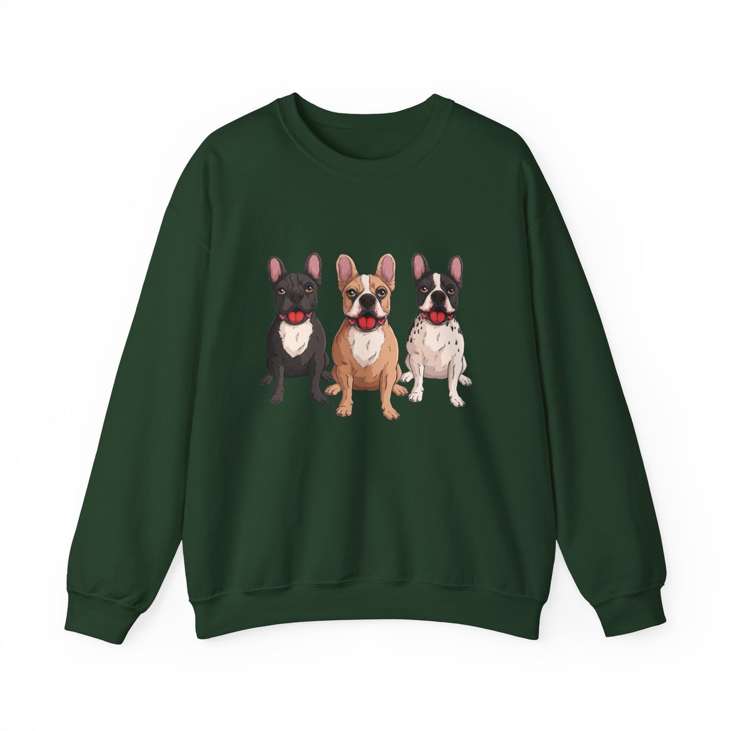 French Bulldog Trio Graphic Sweatshirt|Eco-Friendly - Limited