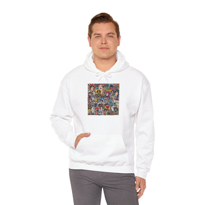 Rock Collage Street Art Hoodie | Eco-Limited