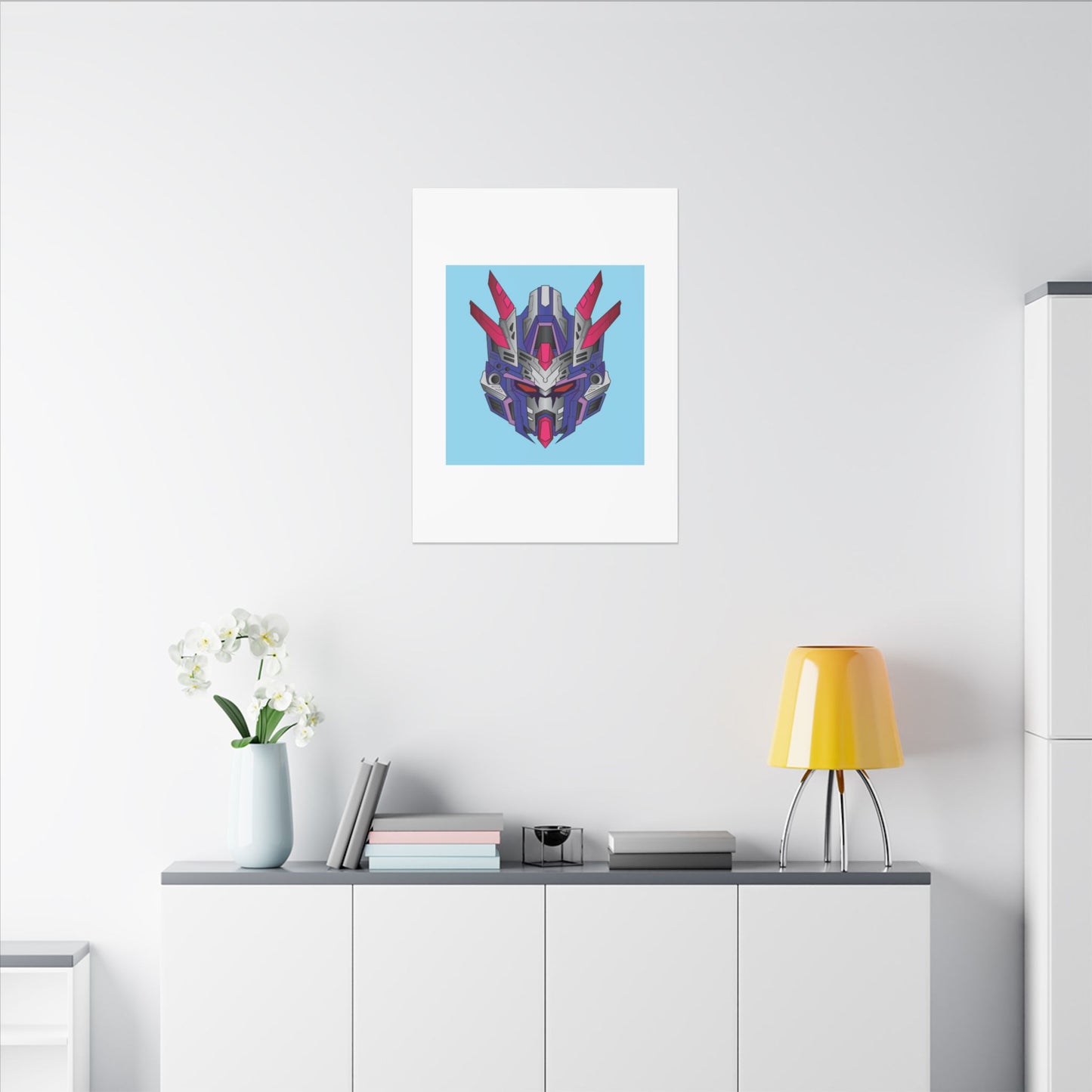 Mecha Warrior Helmet Organic Canvas