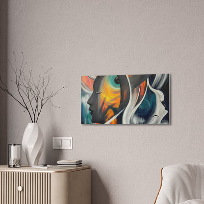 Abstract Expression Portrait Canvas | Eco-Limited