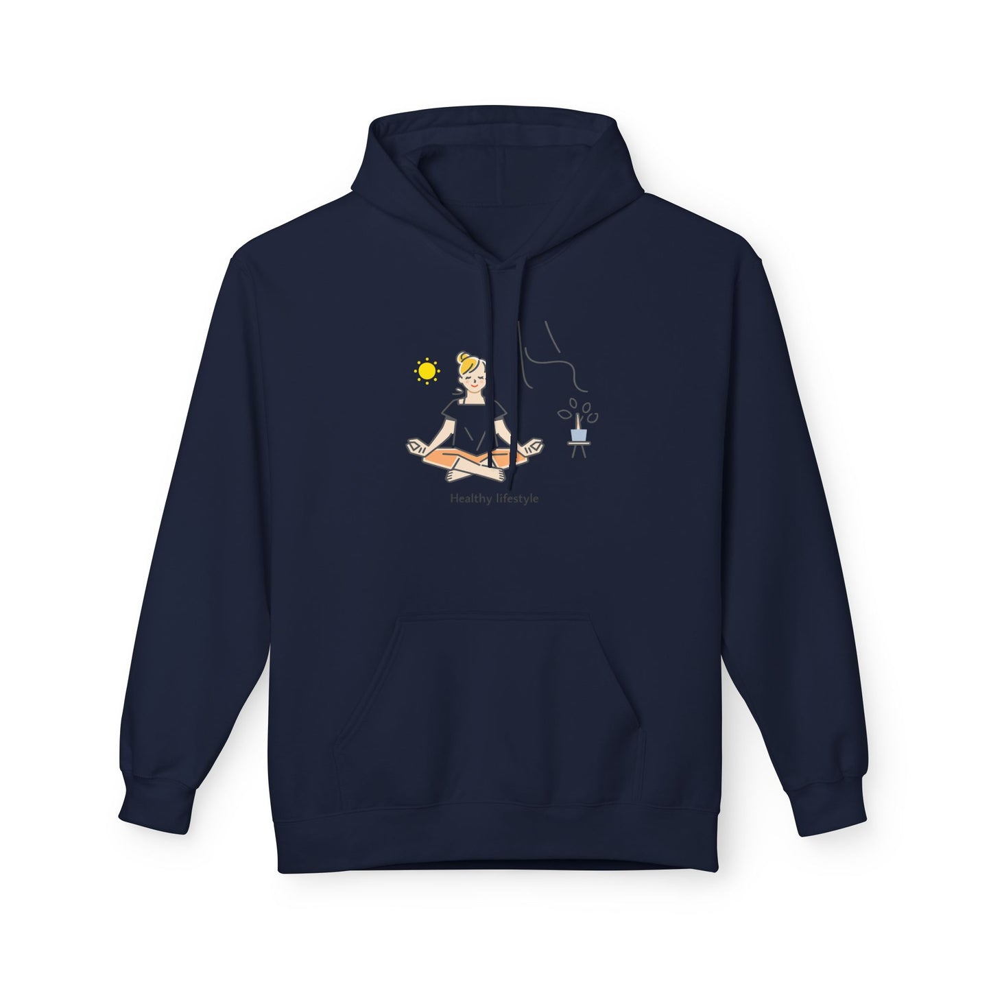 Healthy Lifestyle Illustration Hoodie | Eco-Limited