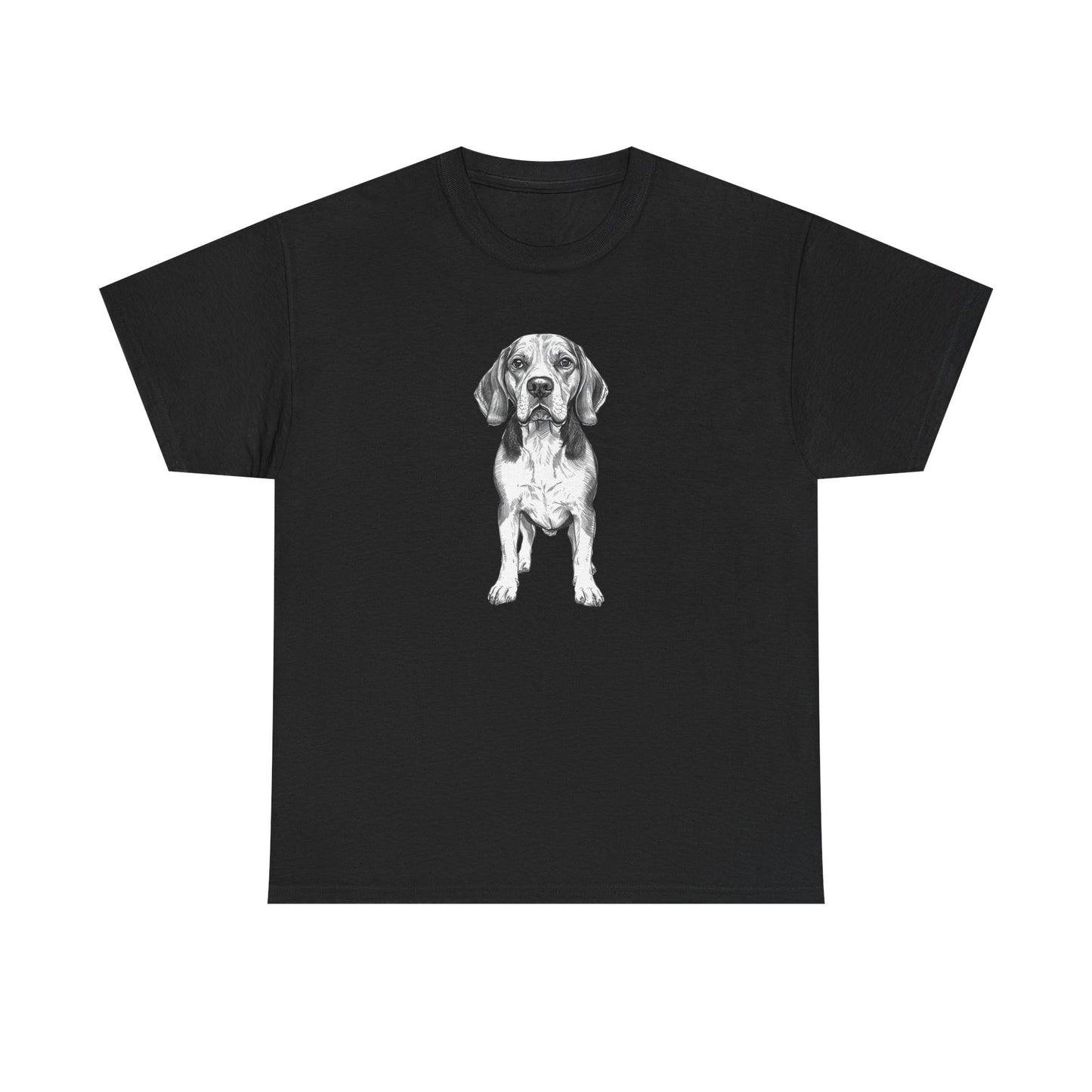 Beagle Sketch Minimal Art T-Shirt | Eco-Limited