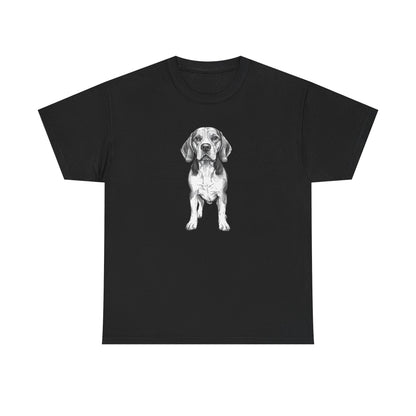 Beagle Sketch Minimal Art T-Shirt | Eco-Limited