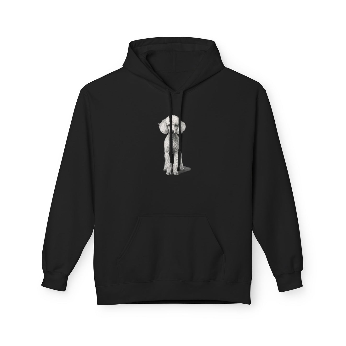 Elegant Poodle Illustration Hoodie | Eco-Limited