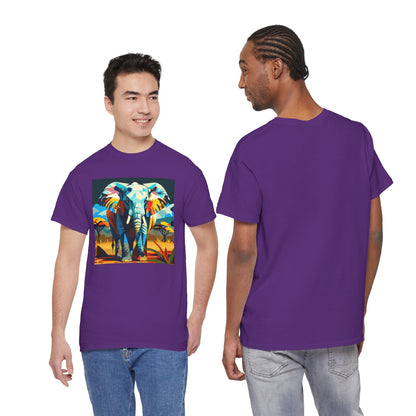 Colorful Elephant Art T-Shirt | Eco-Limited