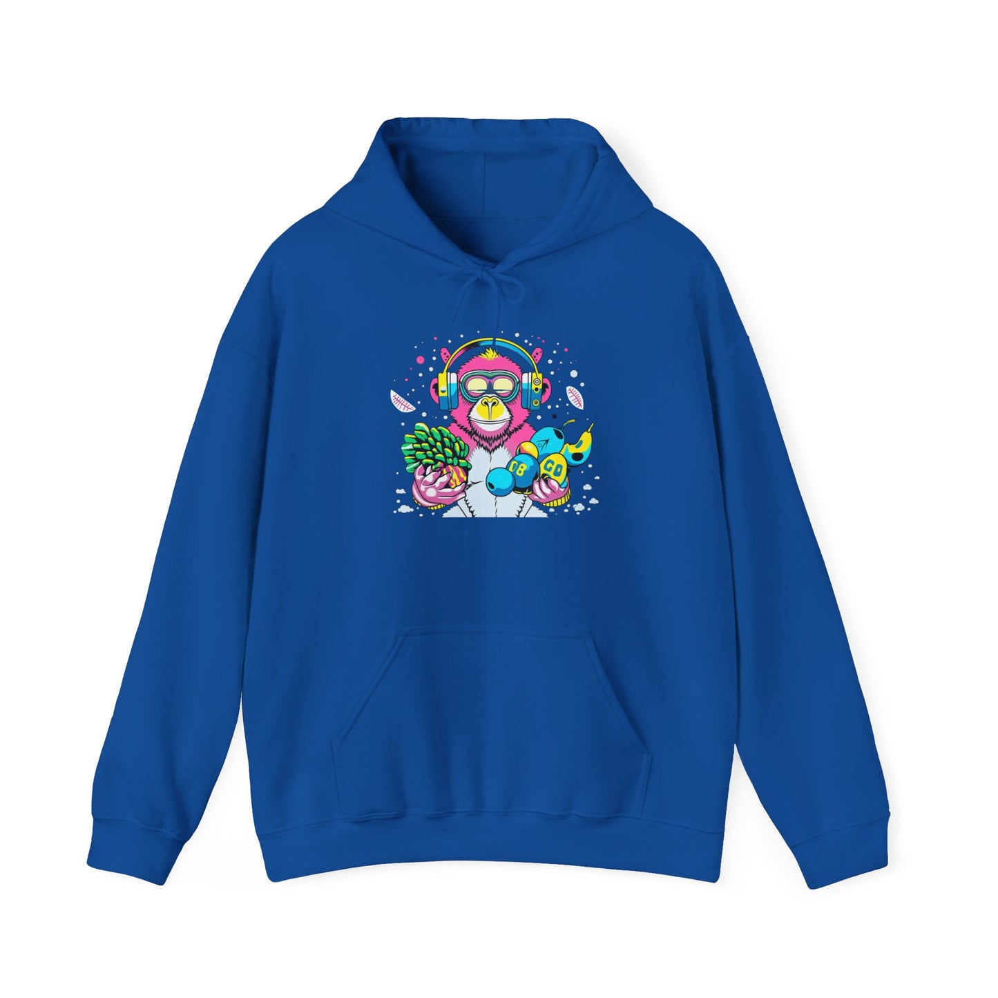 Neon Groove DJ Monkey Hoodie | Eco-Limited