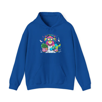 Neon Groove DJ Monkey Hoodie | Eco-Limited