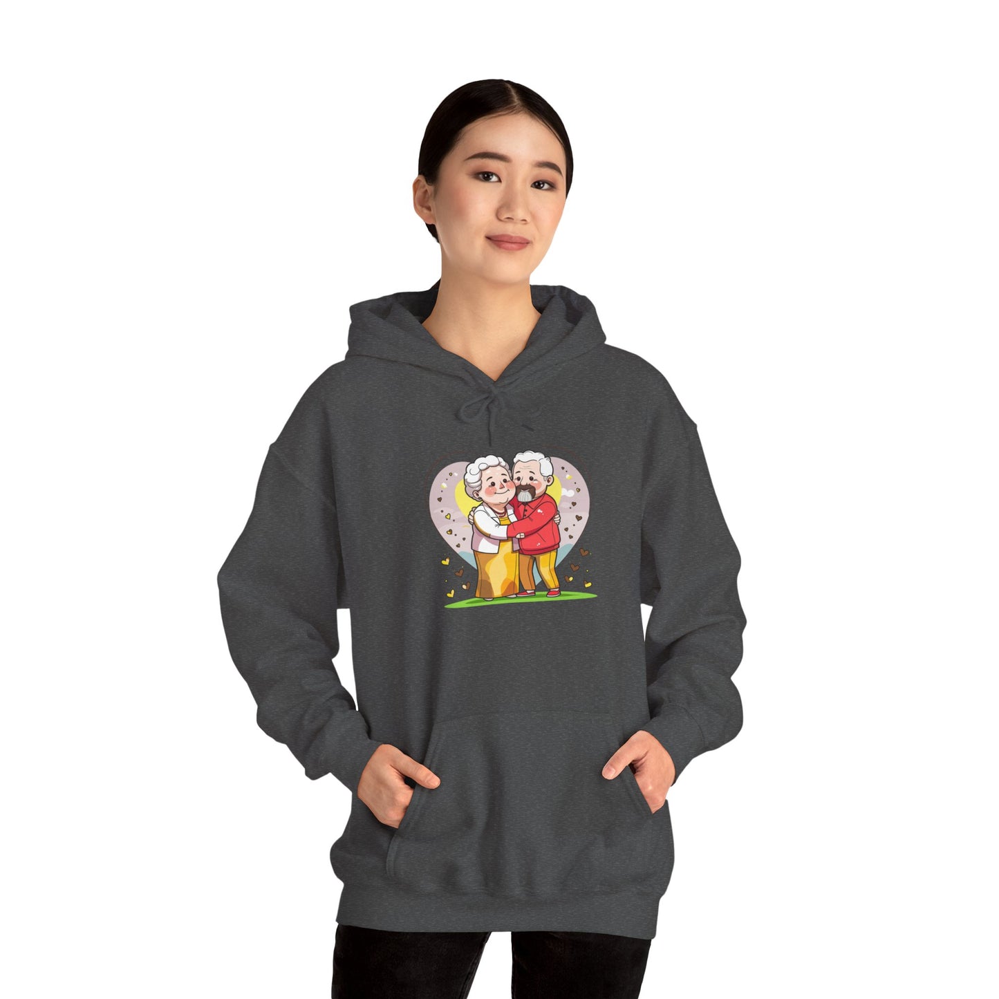 Heartwarming Elderly Couple Hoodie – Cozy Gift Style