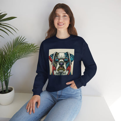 Patriot Dog Portrait Sweatshirt | Eco - Limited