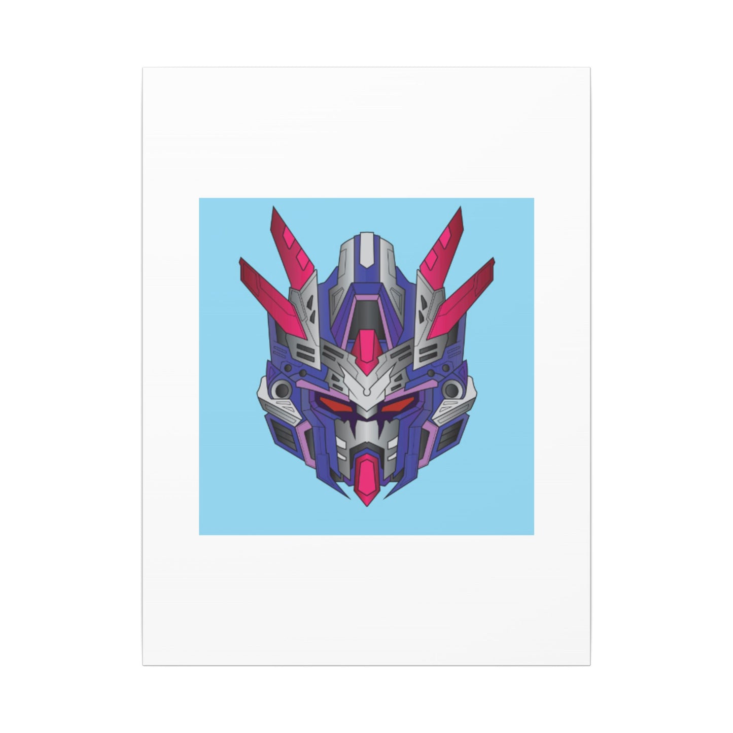 Mecha Warrior Helmet Organic Canvas