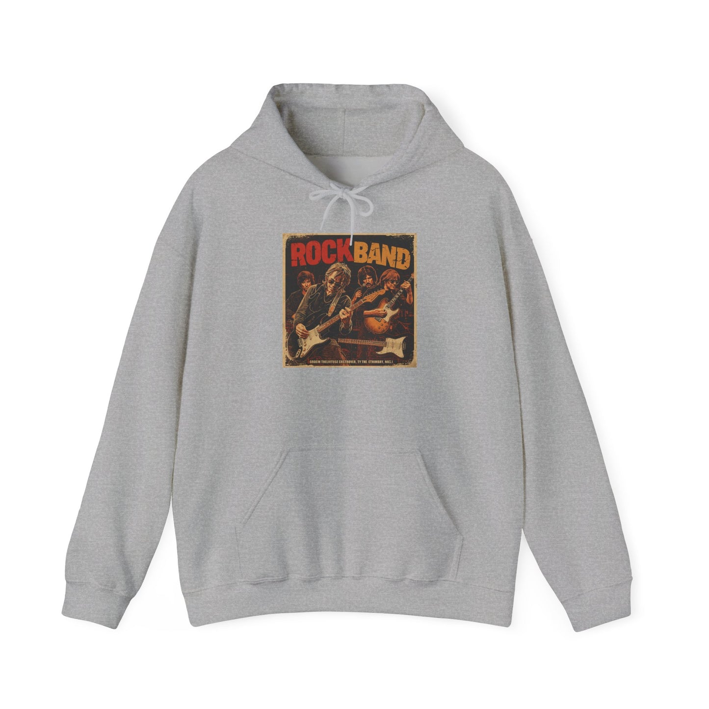 Rock Band Vintage Collage Hoodie | Eco-Limited