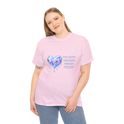 Protect Your Peace Heart T-Shirt | Eco-Limited