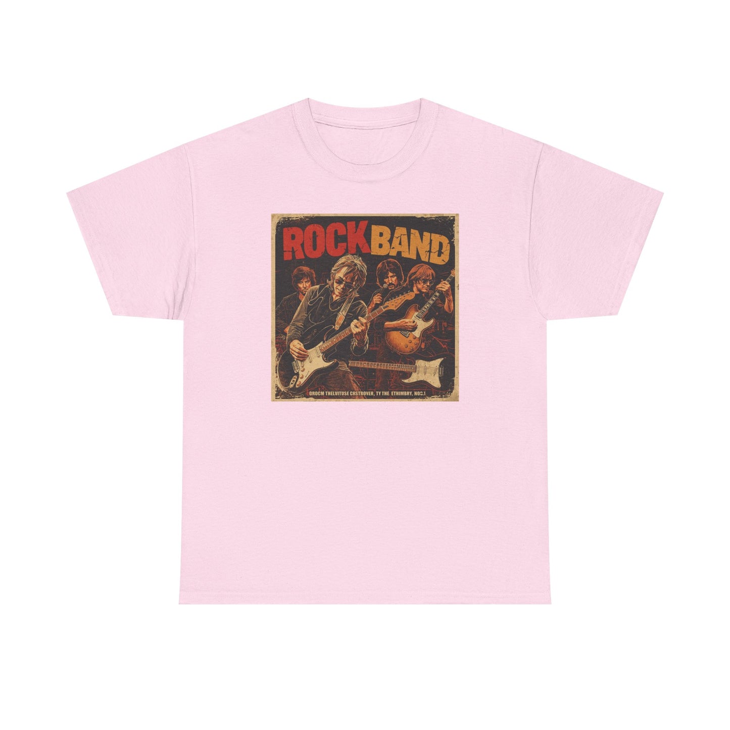 Rock Band Vintage Poster Art T-Shirt | Eco-Limited