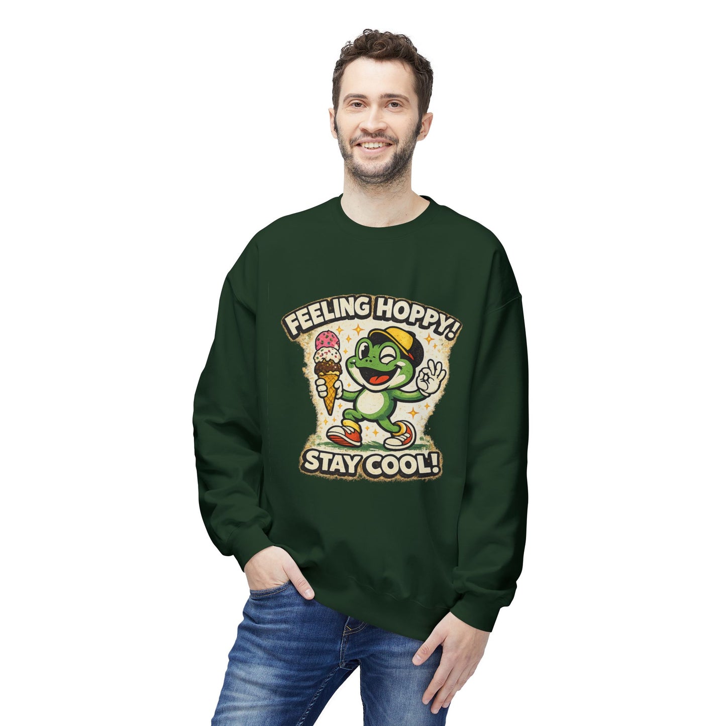 Feeling Hoppy Bootleg Graphic Sweater | Eco Limited