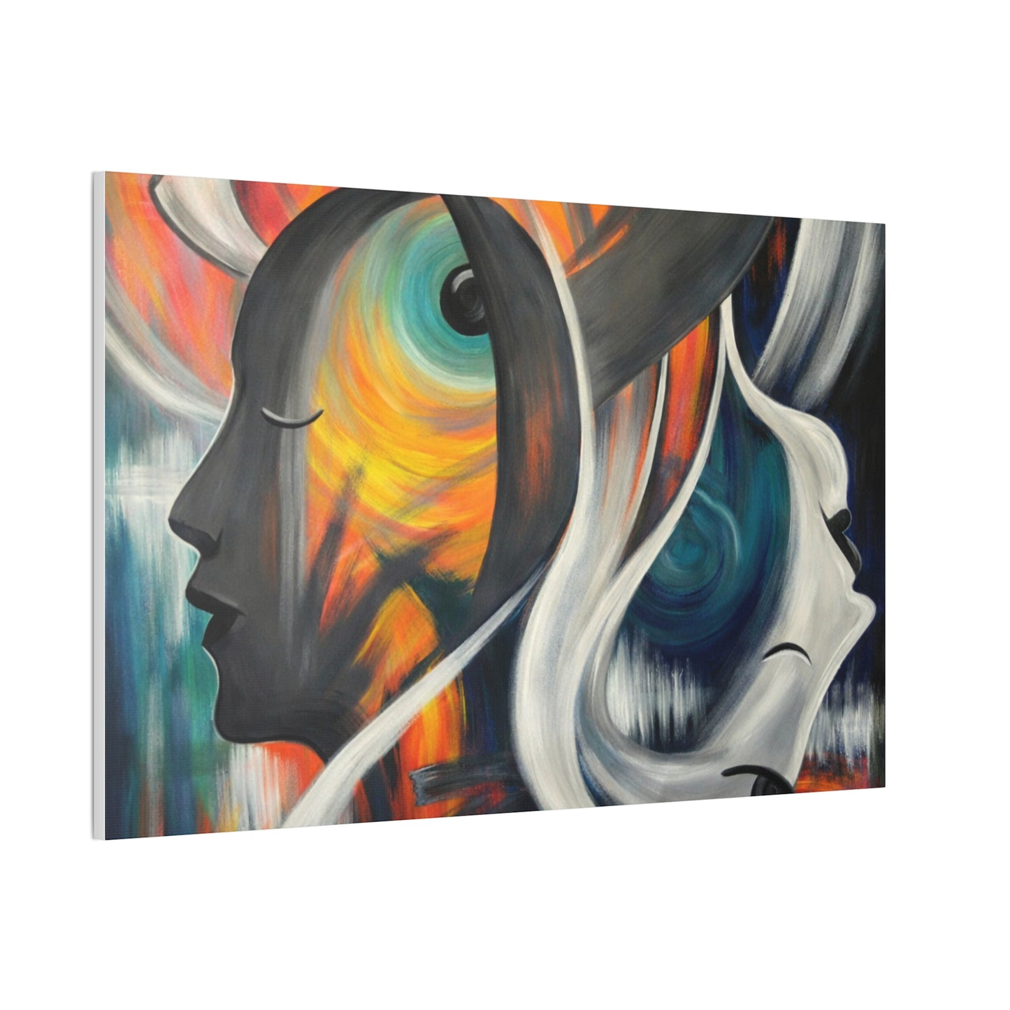 Abstract Expression Portrait Canvas | Eco-Limited