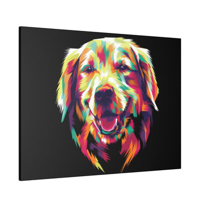 Color Burst Golden Smile Canvas | Eco-Limited