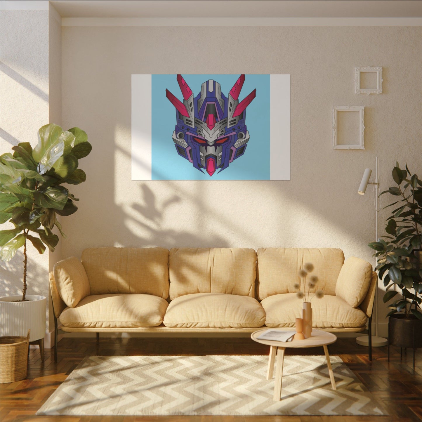 Mecha Warrior Helmet Organic Canvas