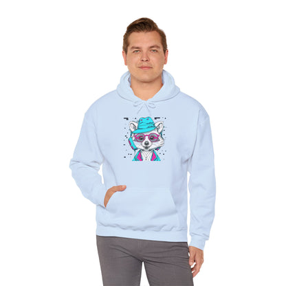 Neon Raccoon Street Art Hoodie | Eco-Limited
