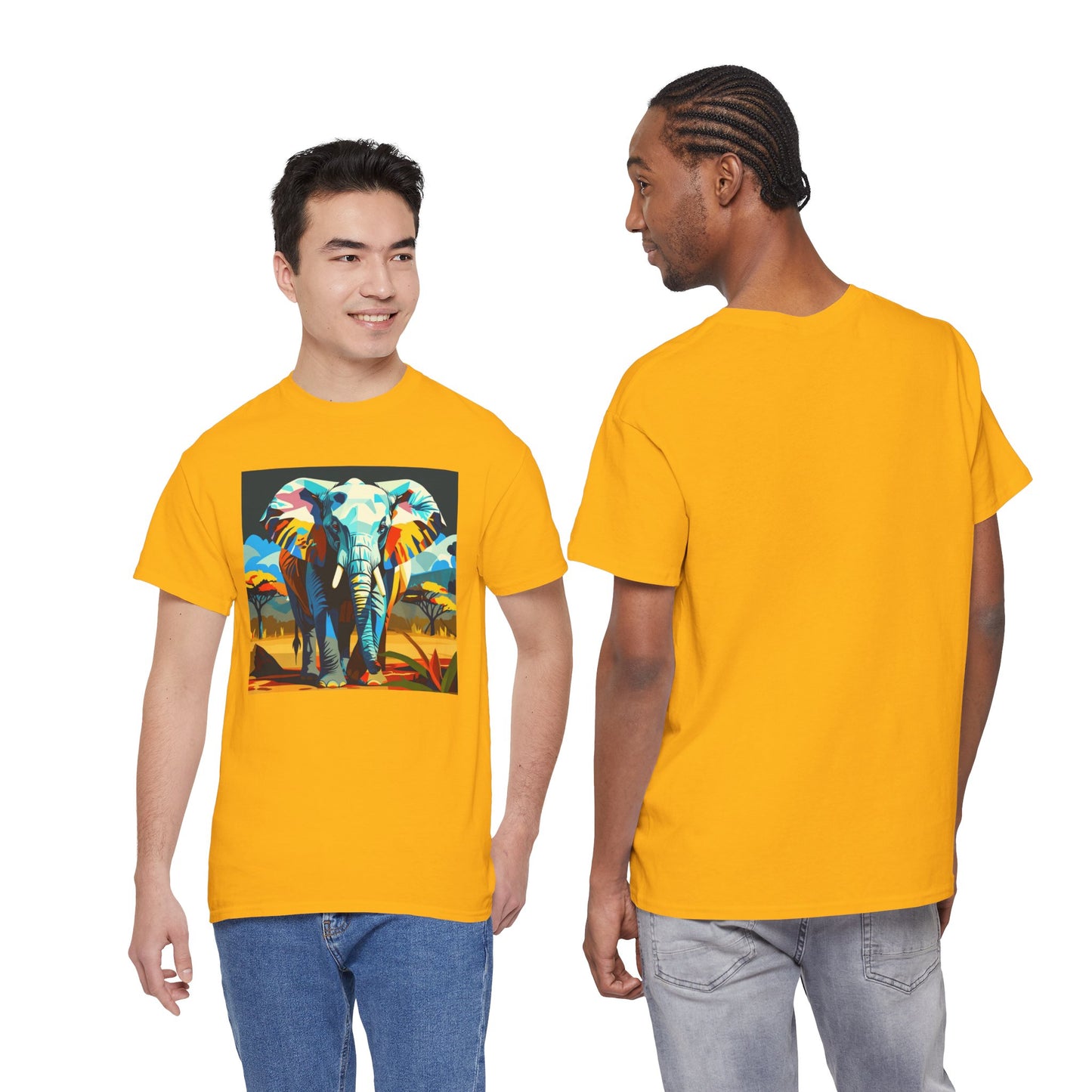 Colorful Elephant Art T-Shirt | Eco-Limited