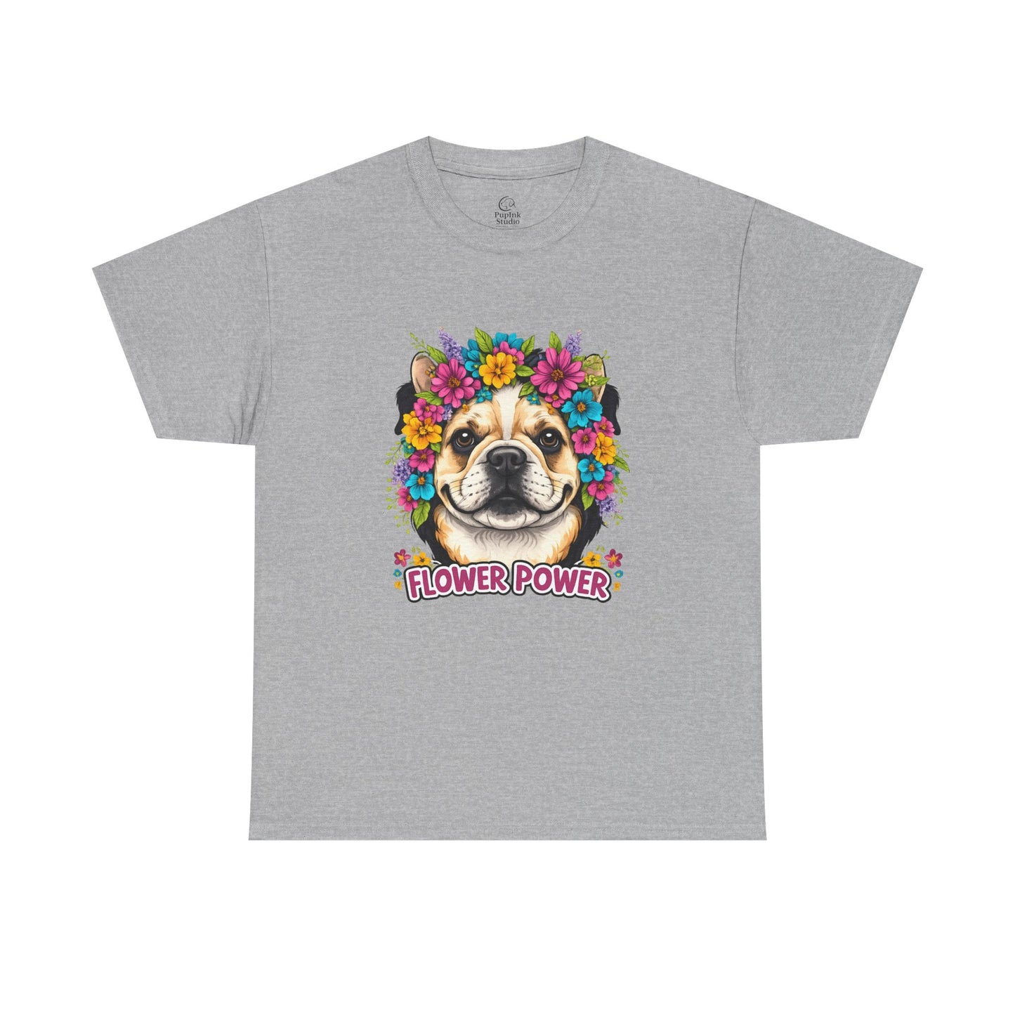Flower Power Vintage Dog T Shirt | Eco - Limited