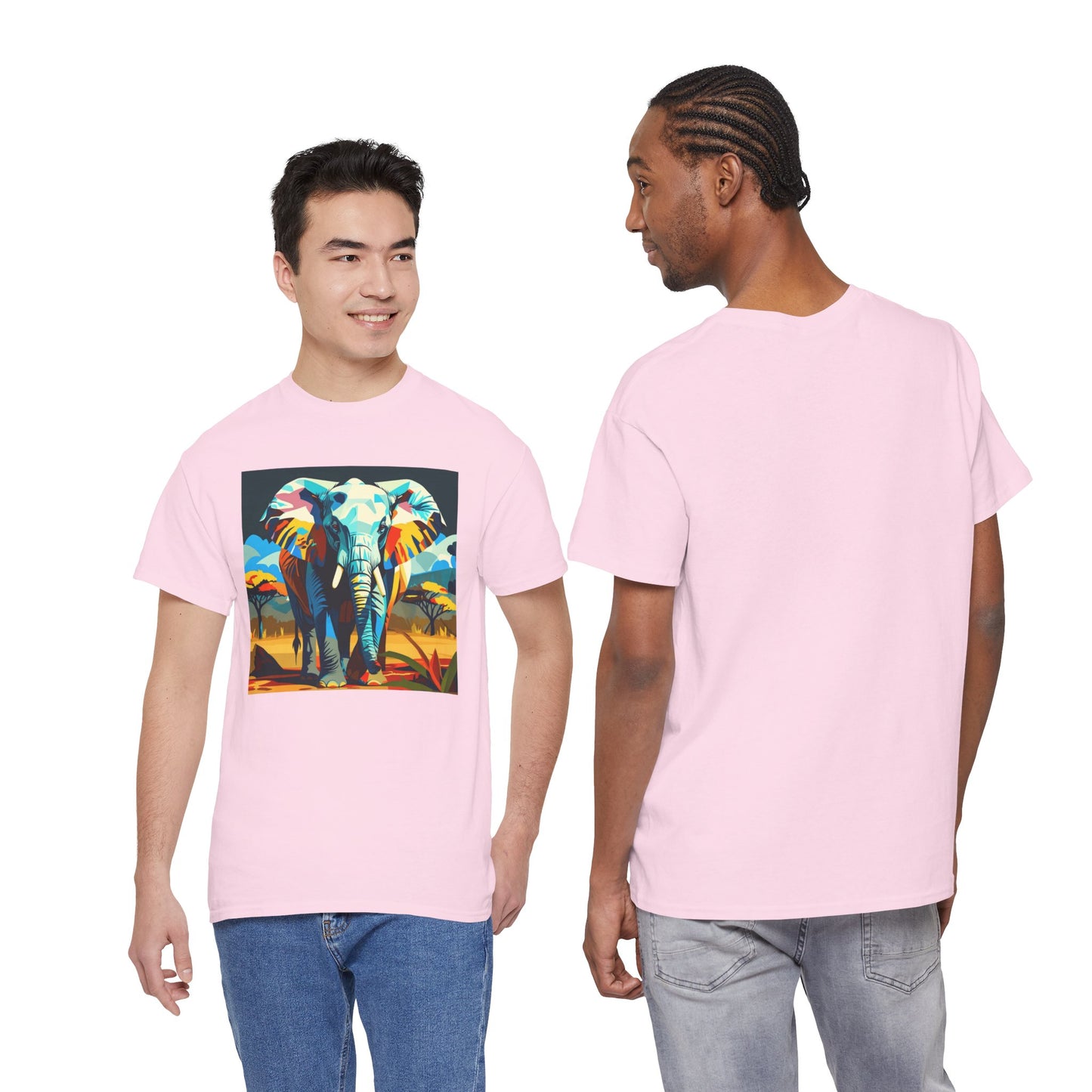 Colorful Elephant Art T-Shirt | Eco-Limited