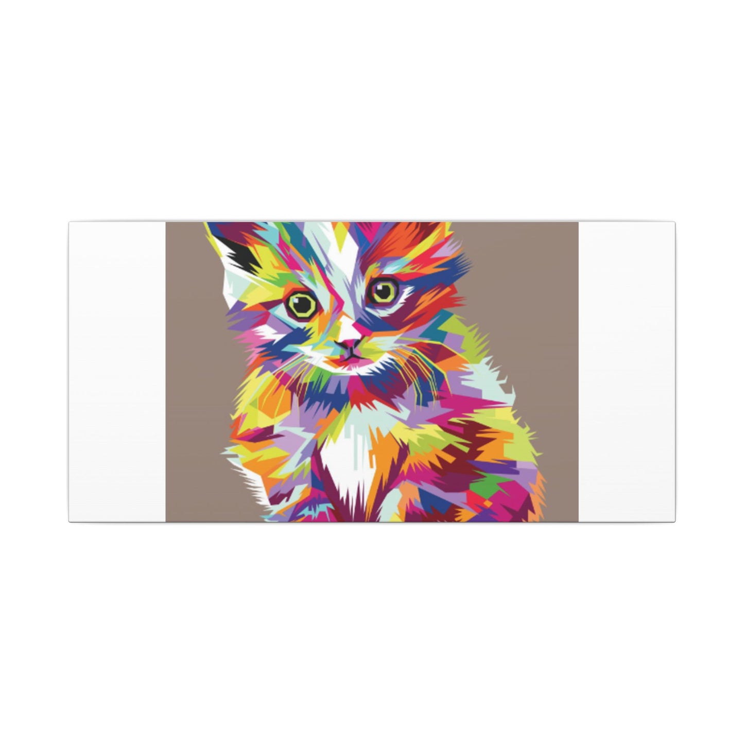 Vibrant Stretched Wall Art for Cat Lovers