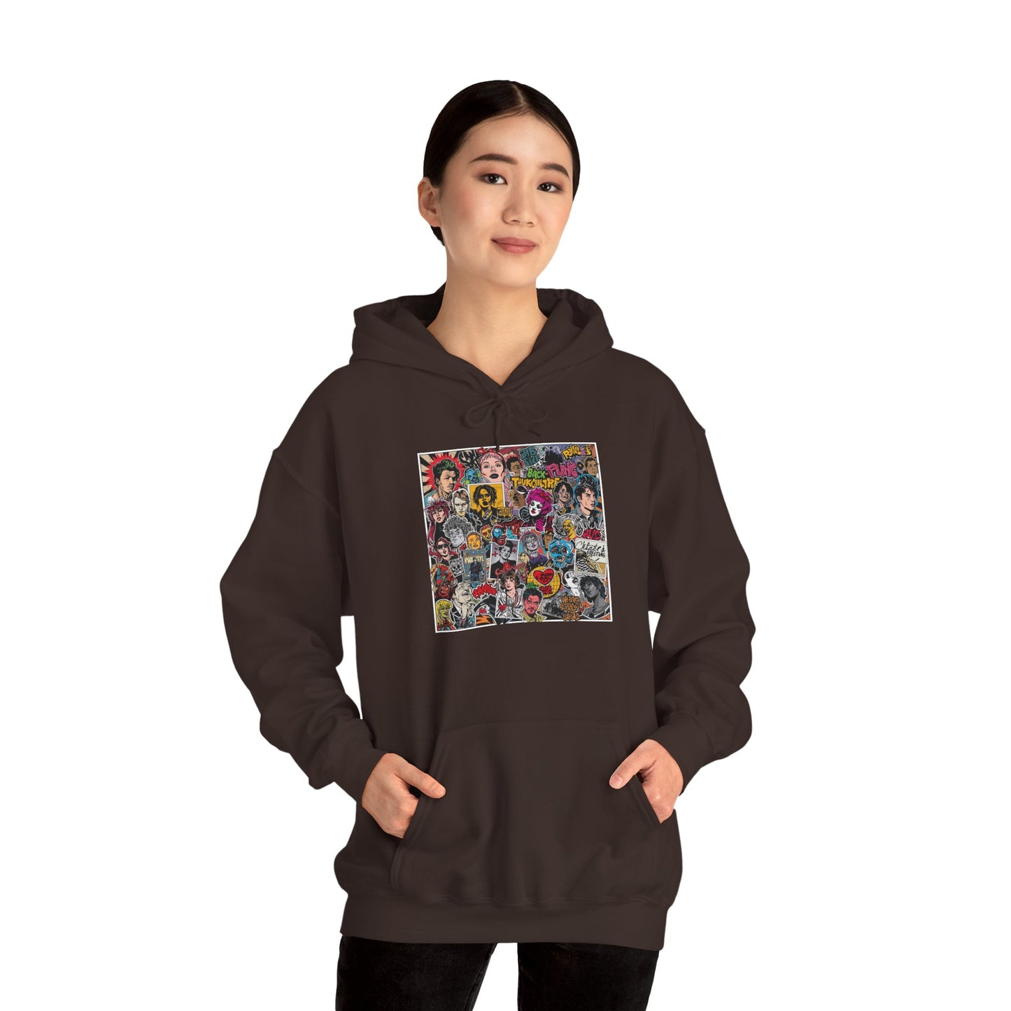 Rock Collage Street Art Hoodie | Eco-Limited