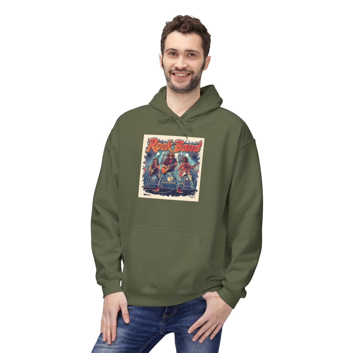 Retro Rock Band Vintage Poster Hoodie|Eco-Friendly - Limited