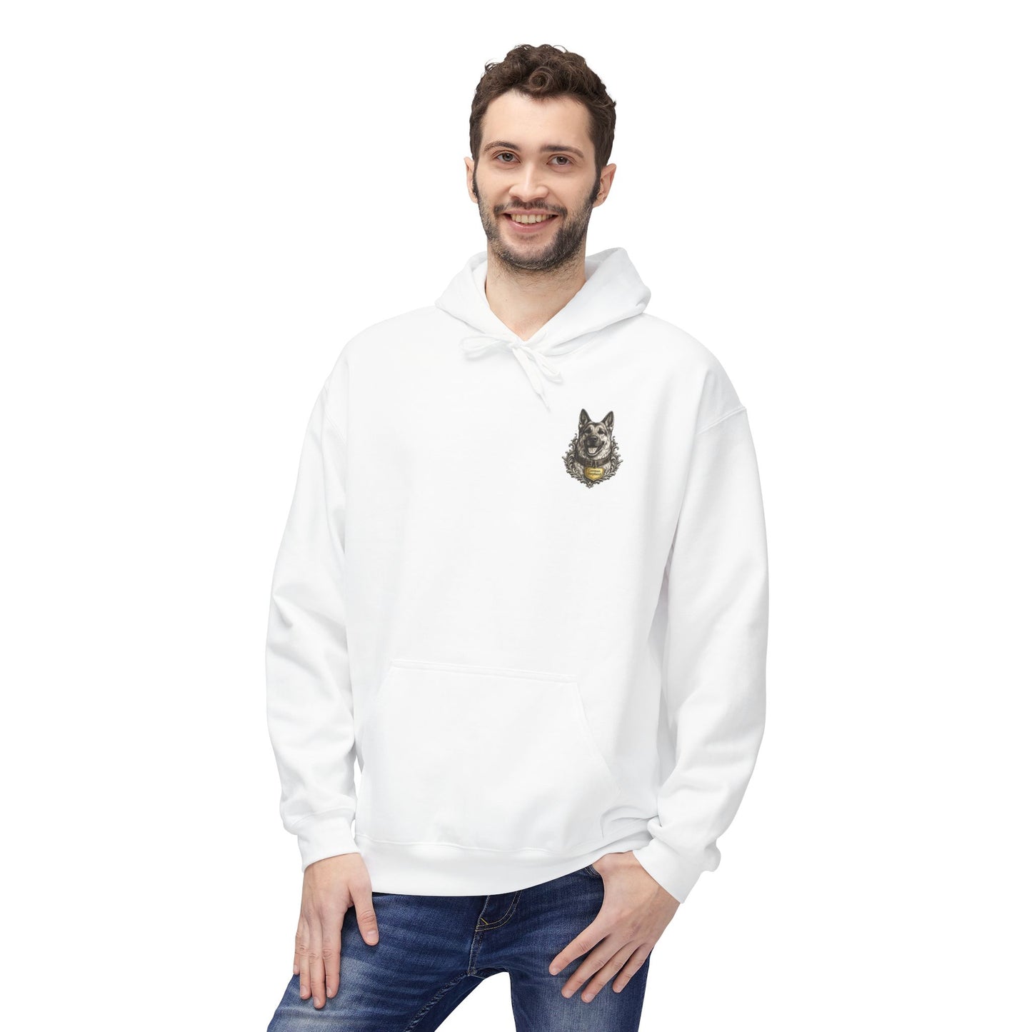 German Shepherd Crest Hoodie | Eco-Limited