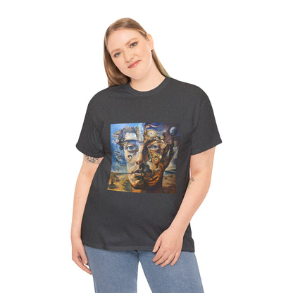 Surreal Split Mind Art T-Shirt | Eco-Limited