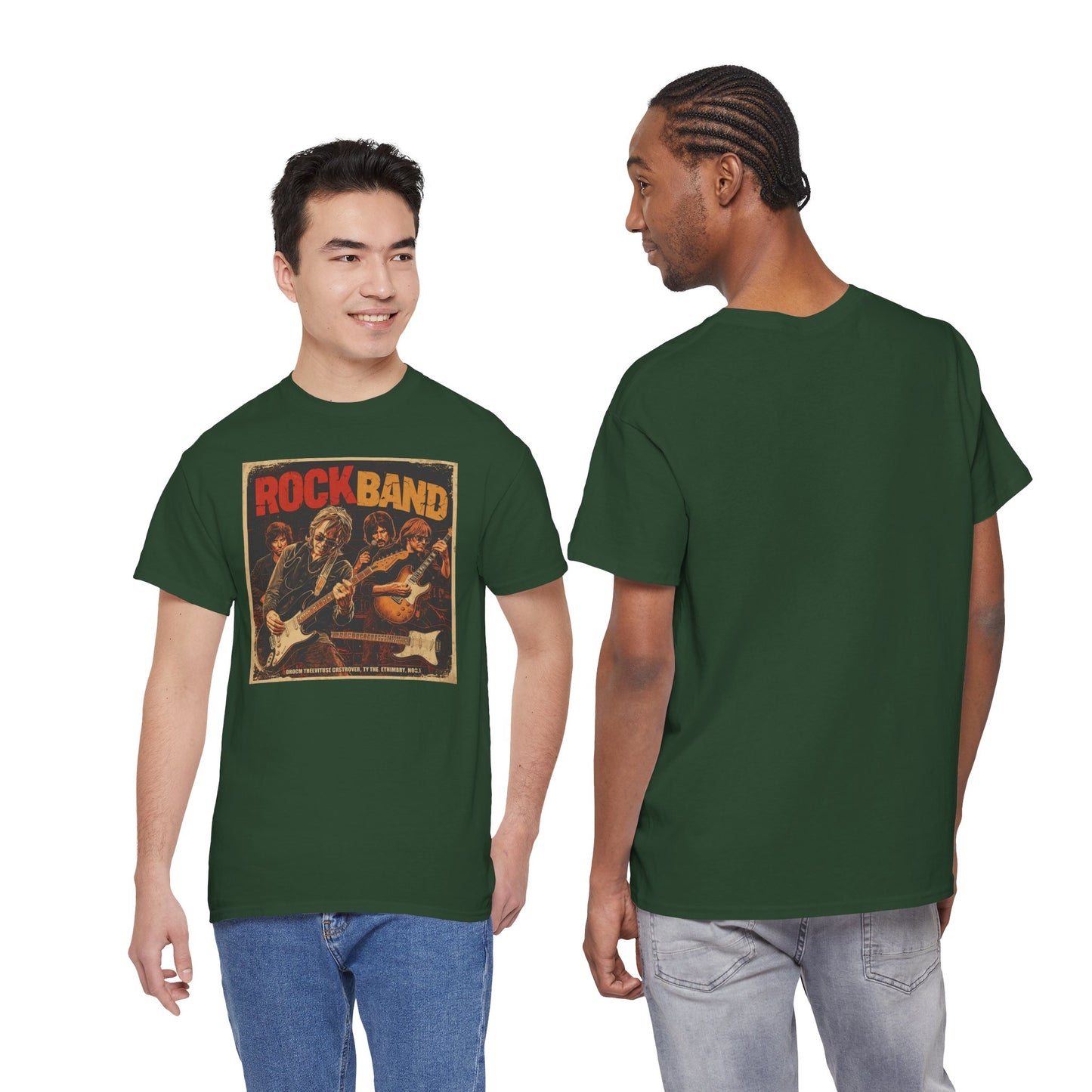Rock Band Vintage Poster Art T-Shirt | Eco-Limited