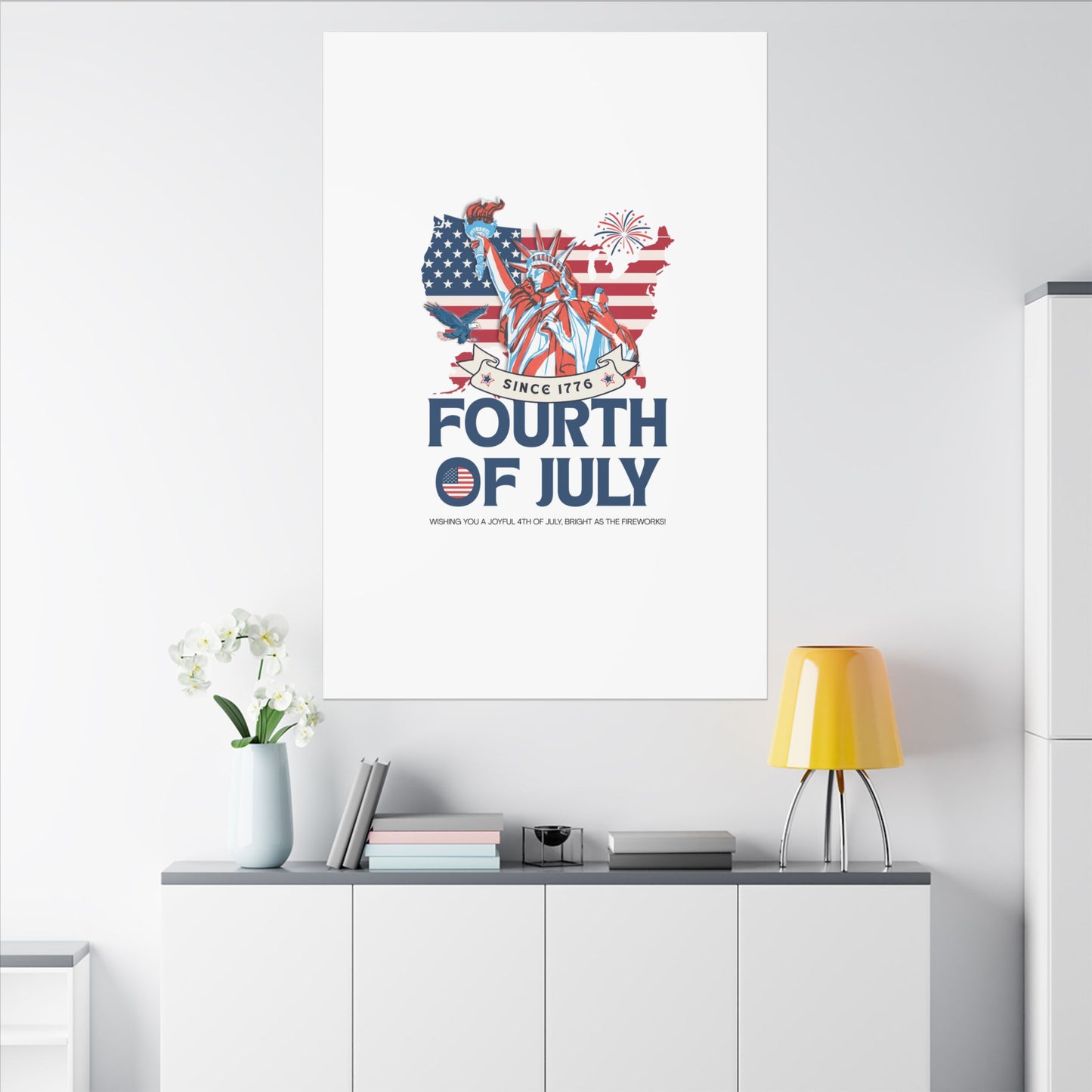 Fourth of July Canvas Wall Art